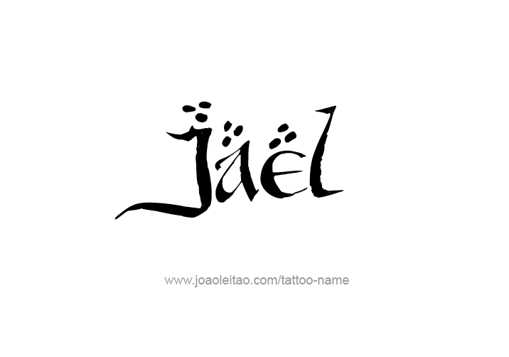 Tattoo Design  Name Jael   