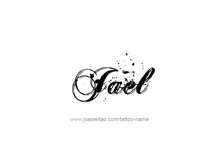 Tattoo Design  Name Jael   