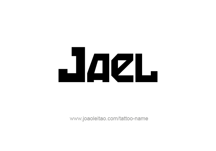 Tattoo Design  Name Jael   