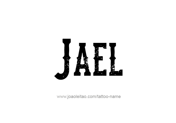 Tattoo Design  Name Jael   