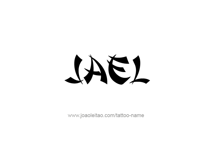 Tattoo Design  Name Jael