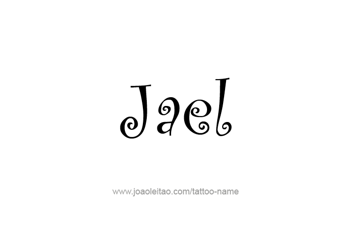 Tattoo Design  Name Jael   