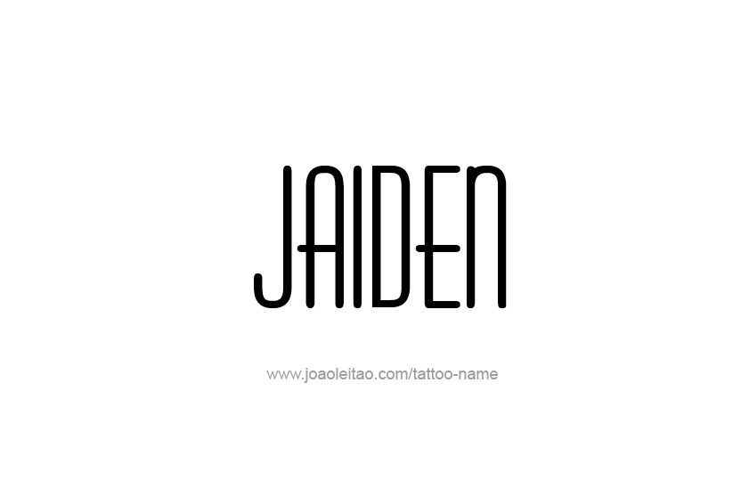 Tattoo Design  Name Jaiden   