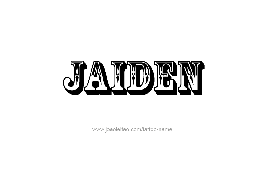 Tattoo Design  Name Jaiden   