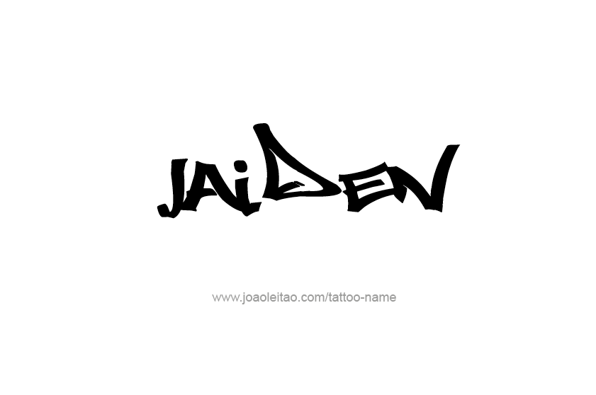 Tattoo Design  Name Jaiden   