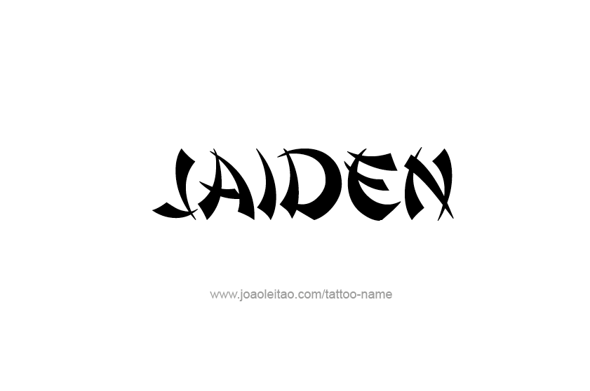 Tattoo Design  Name Jaiden
