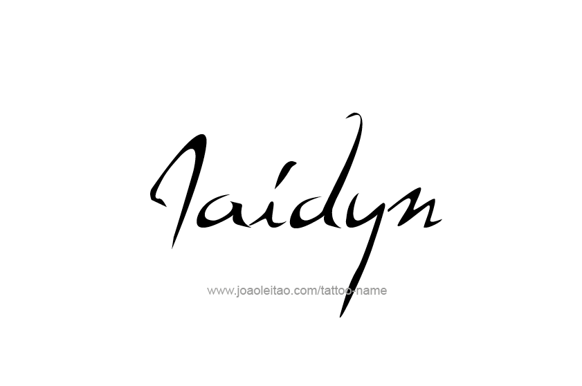 Tattoo Design  Name Jaidyn   