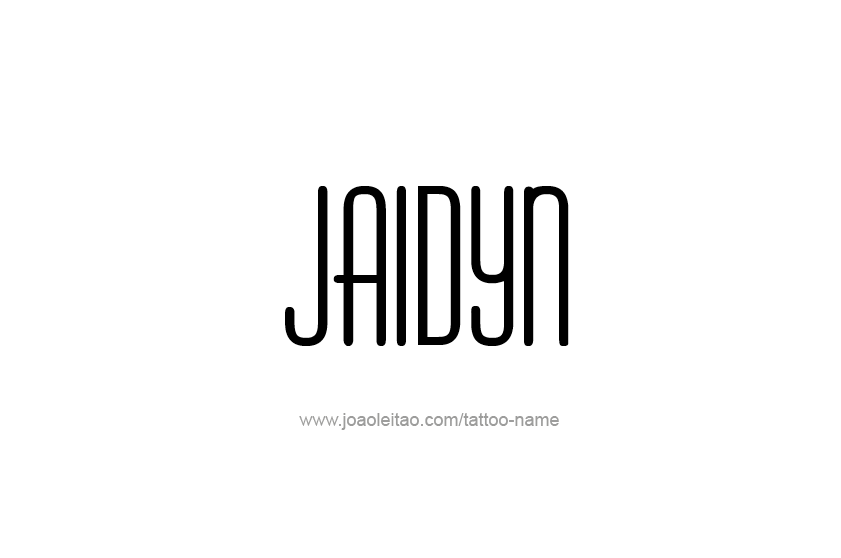 Tattoo Design  Name Jaidyn   