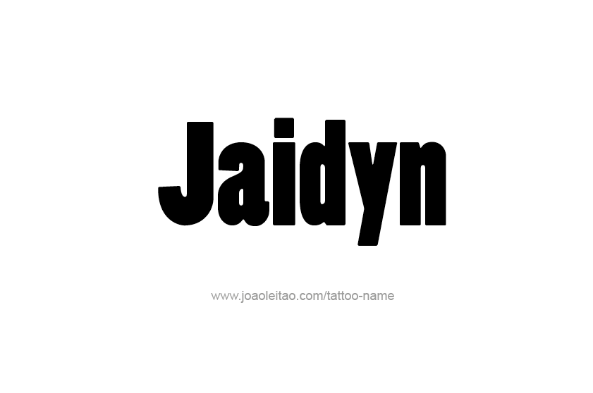 Tattoo Design  Name Jaidyn   