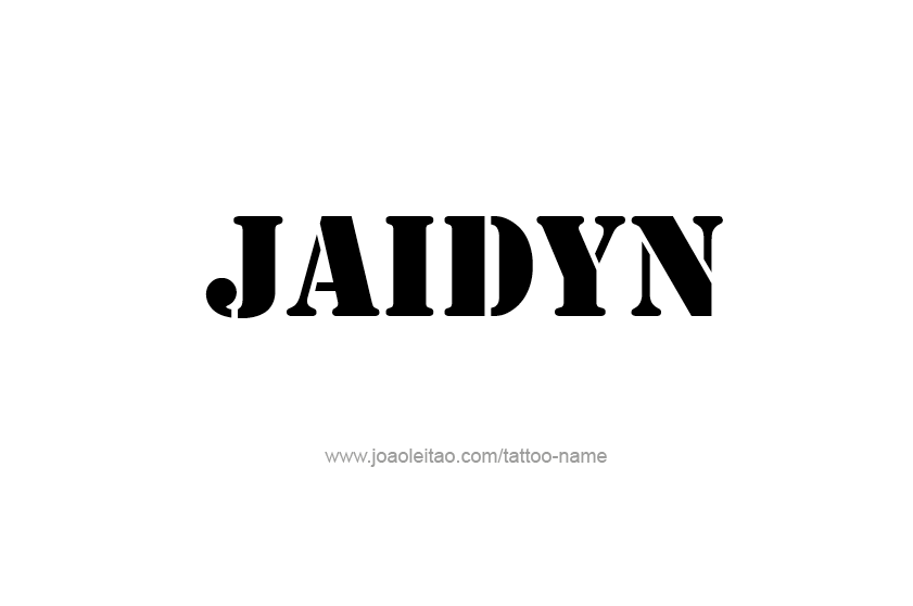 Tattoo Design  Name Jaidyn   