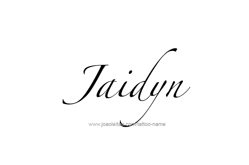 Tattoo Design  Name Jaidyn   