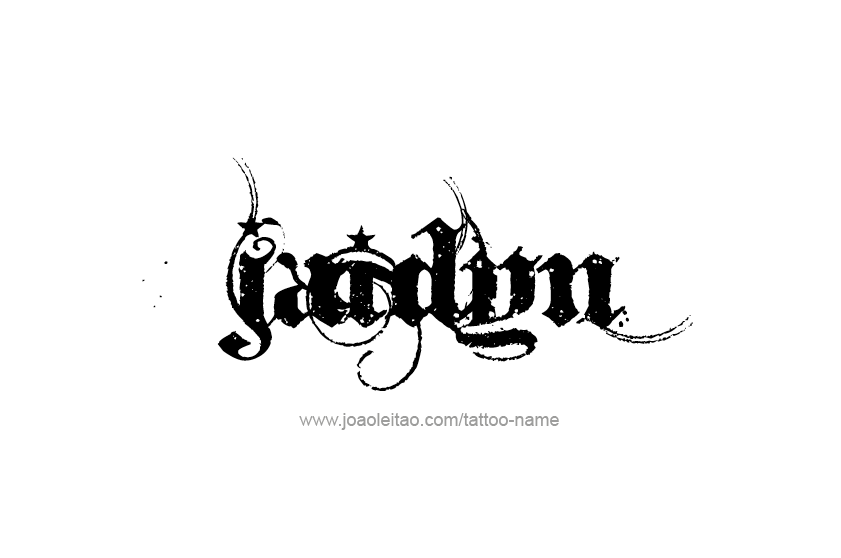 Tattoo Design  Name Jaidyn   