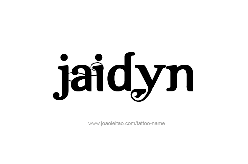 Tattoo Design  Name Jaidyn   