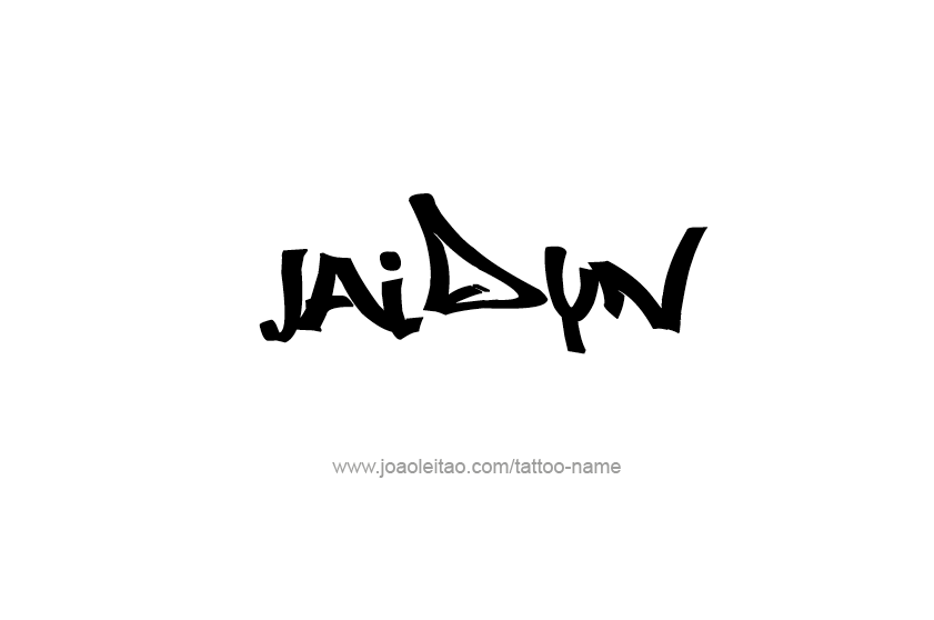 Tattoo Design  Name Jaidyn   