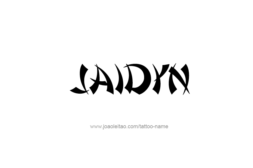 Tattoo Design  Name Jaidyn