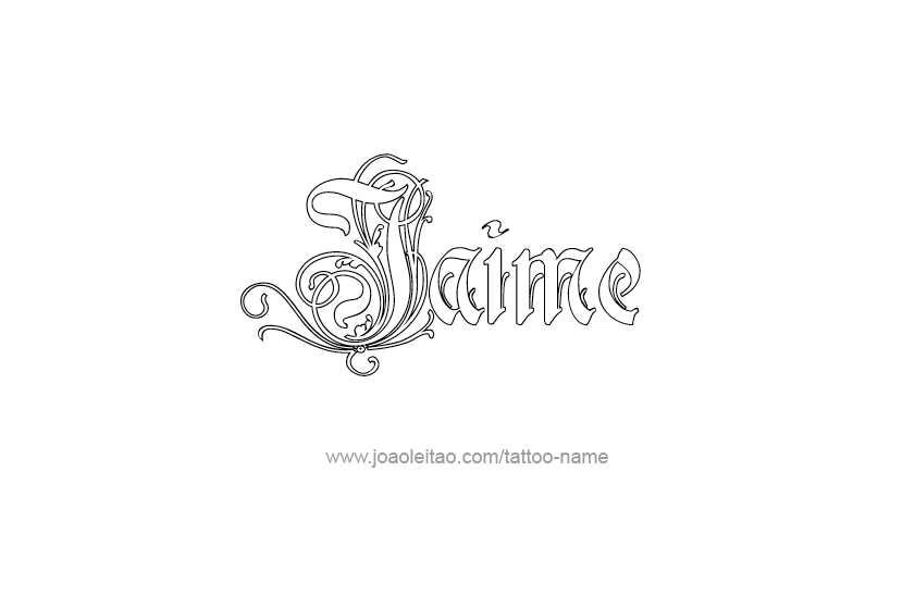 Tattoo Design  Name Jaime   