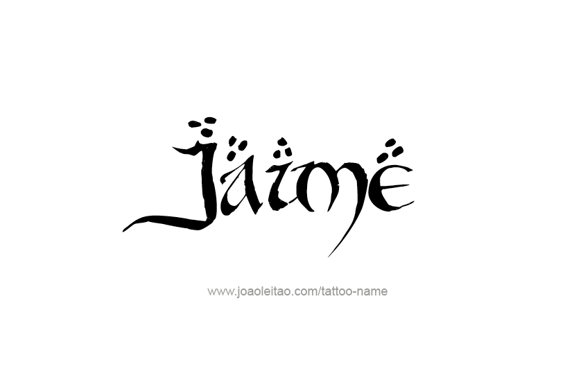 Tattoo Design  Name Jaime   