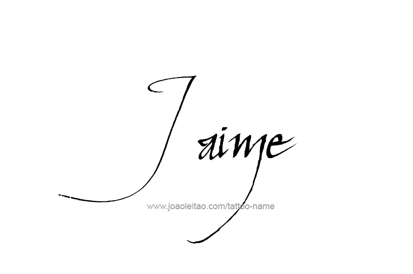 Tattoo Design  Name Jaime   