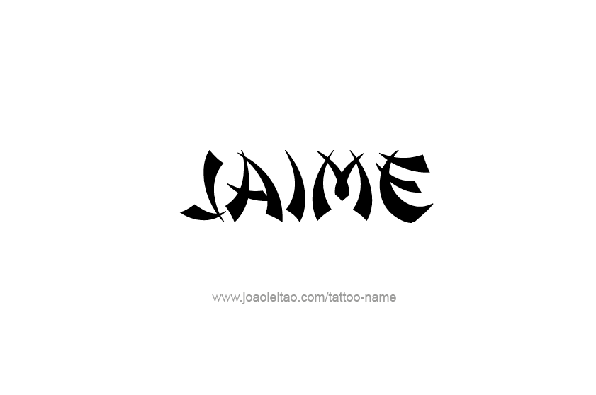 Tattoo Design  Name Jaime