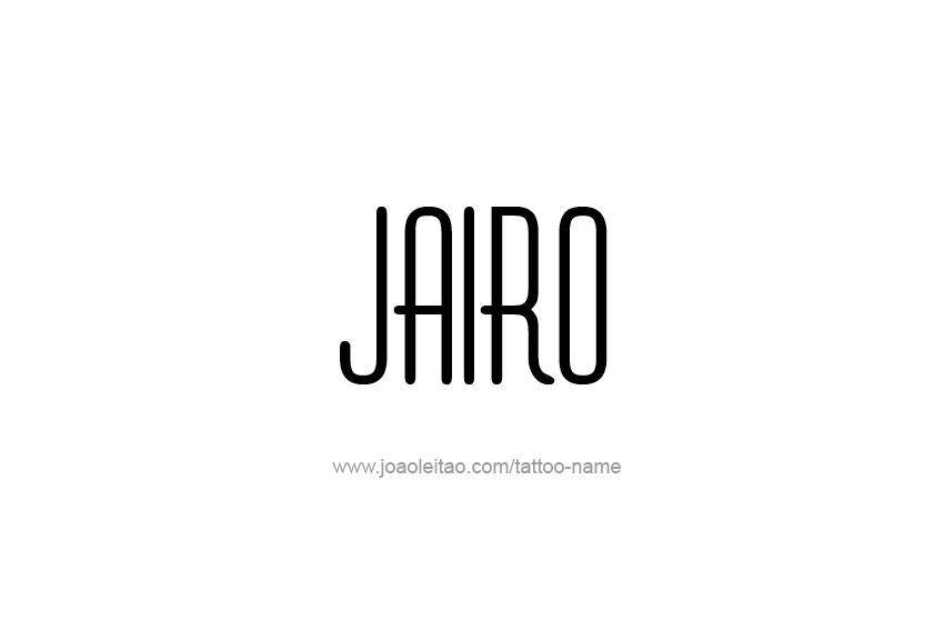 Tattoo Design  Name Jairo   