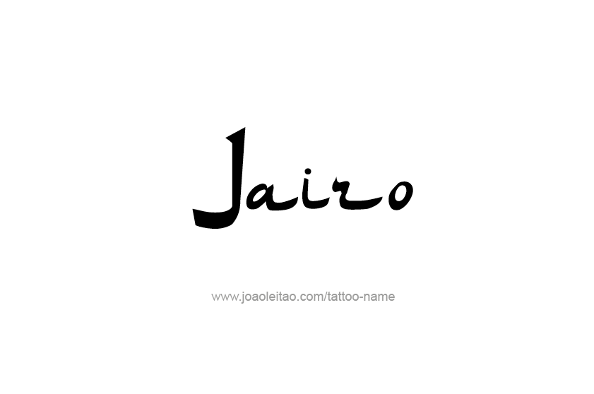 Tattoo Design  Name Jairo   