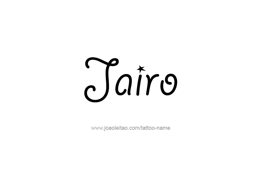 Tattoo Design  Name Jairo   