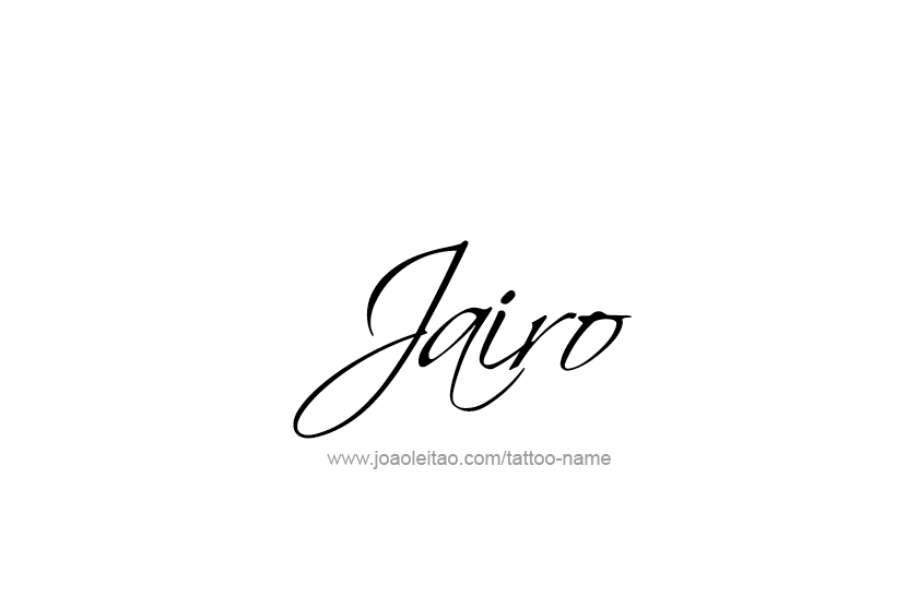 Tattoo Design  Name Jairo   