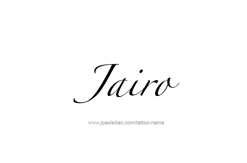 Tattoo Design  Name Jairo   