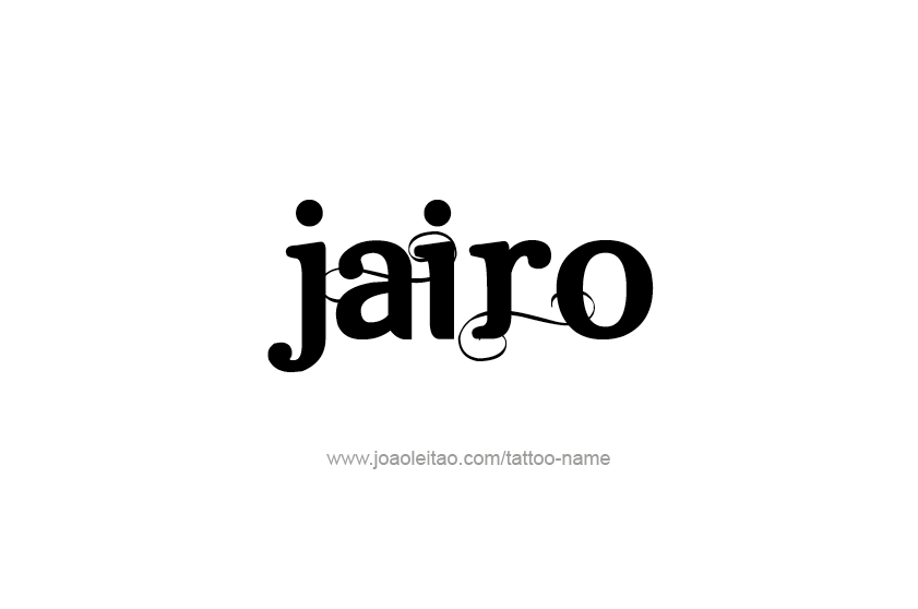 Tattoo Design  Name Jairo   