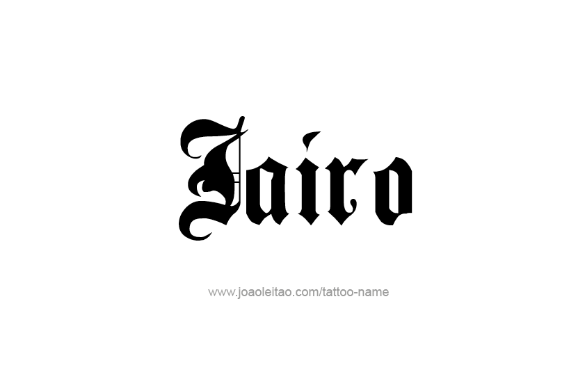 Tattoo Design  Name Jairo   