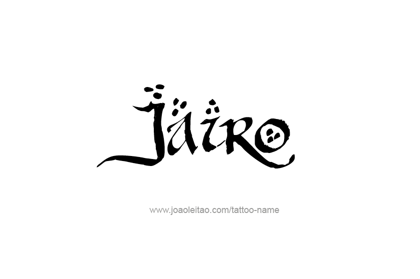 Tattoo Design  Name Jairo   