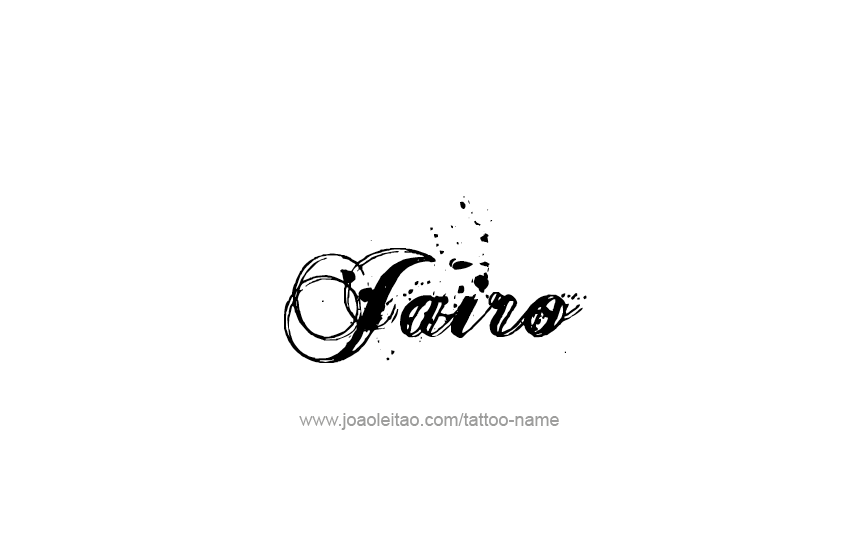 Tattoo Design  Name Jairo   