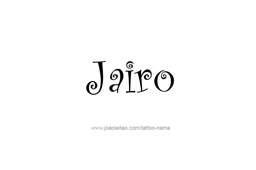 Tattoo Design  Name Jairo   