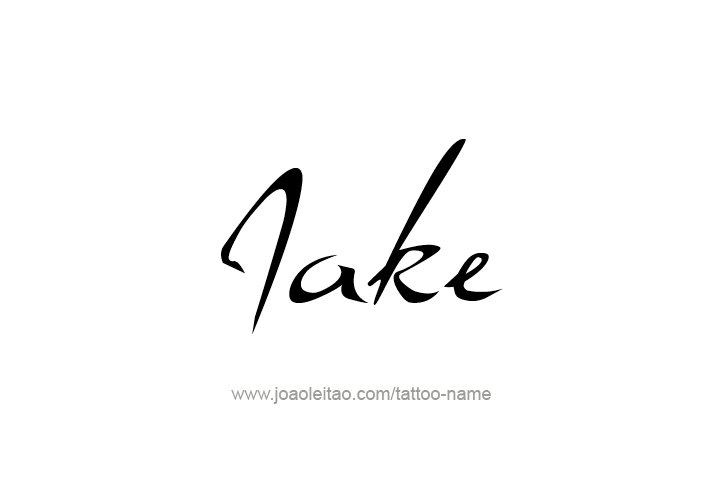 Tattoo Design  Name Jake   