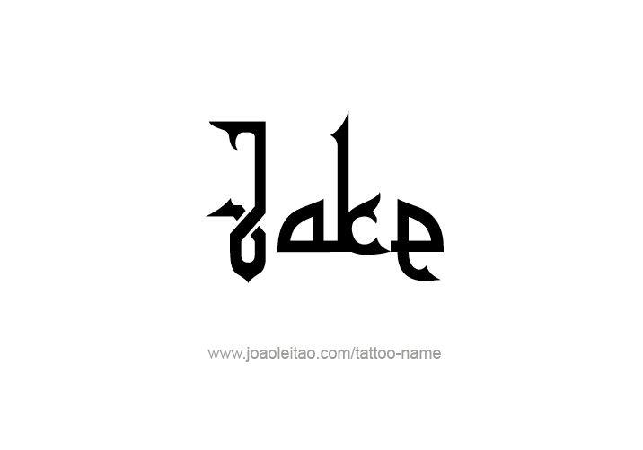 Tattoo Design  Name Jake   