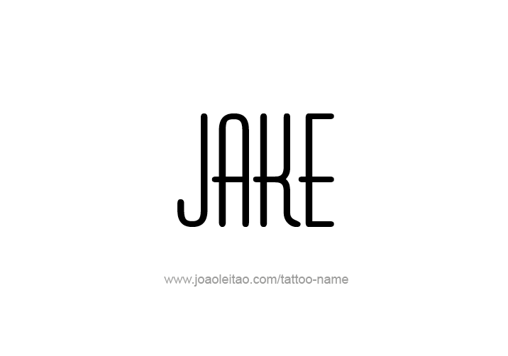 Tattoo Design  Name Jake   