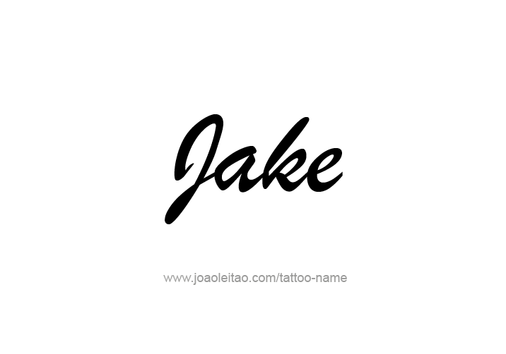 Tattoo Design  Name Jake   