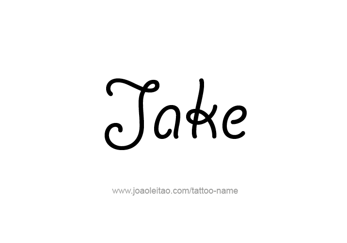 Tattoo Design  Name Jake   