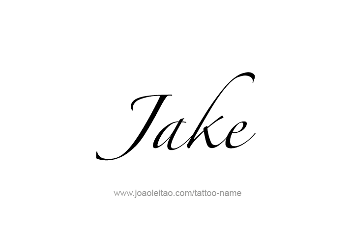 Tattoo Design  Name Jake   