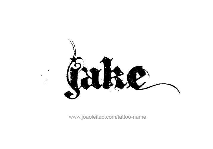 Tattoo Design  Name Jake   