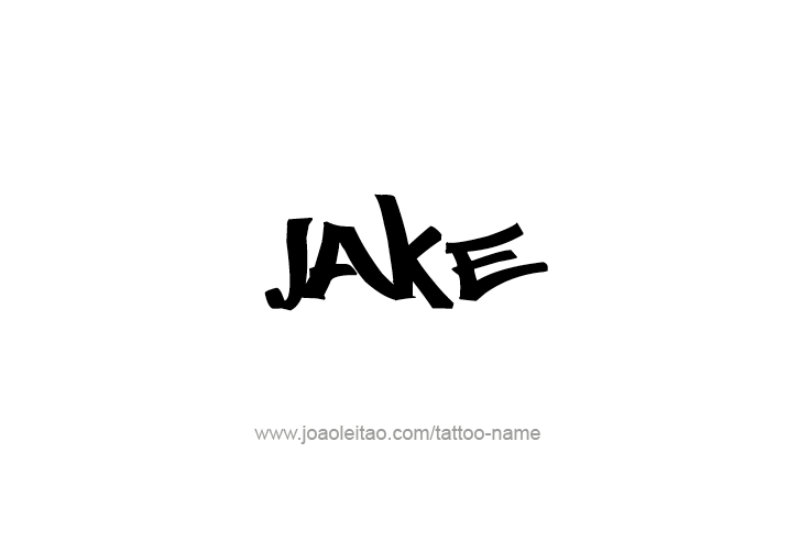 Tattoo Design  Name Jake   