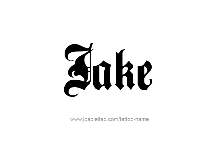 Tattoo Design  Name Jake   