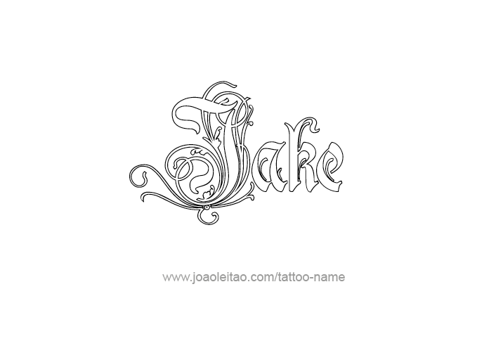 Tattoo Design  Name Jake   