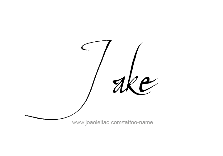 Tattoo Design  Name Jake   