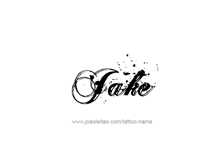 Tattoo Design  Name Jake   