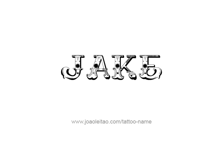 Tattoo Design  Name Jake   