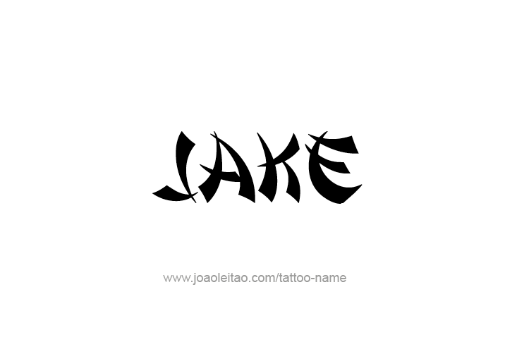 Tattoo Design  Name Jake