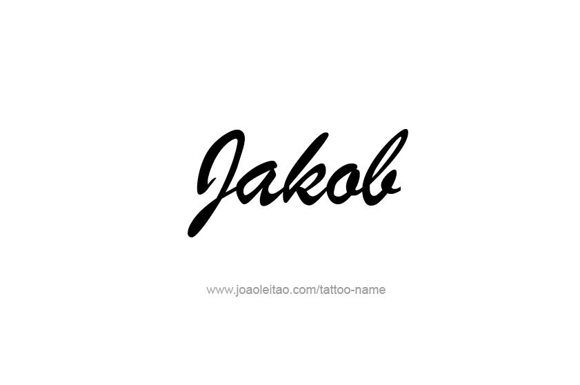 Tattoo Design  Name Jakob   