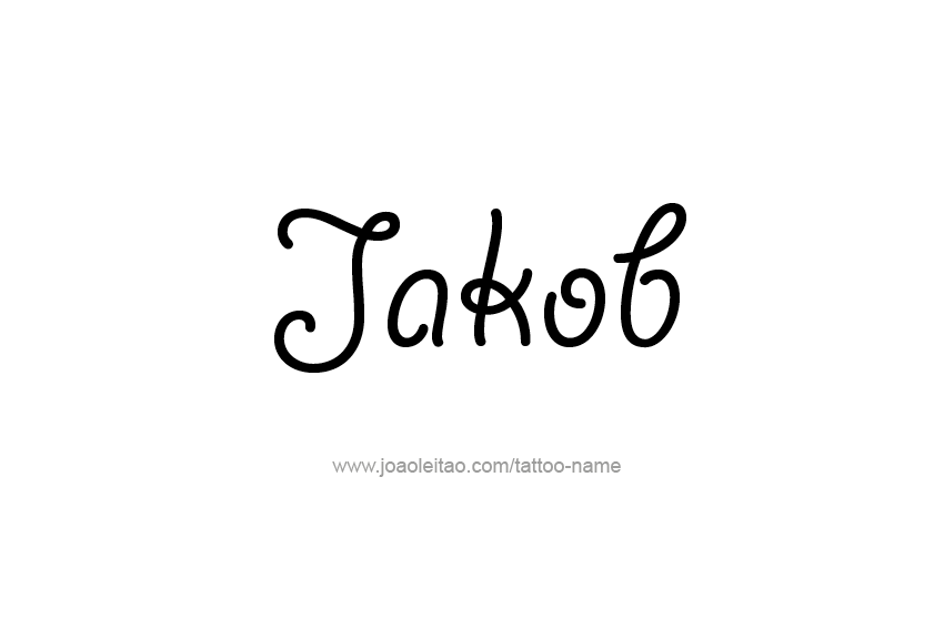 Tattoo Design  Name Jakob   