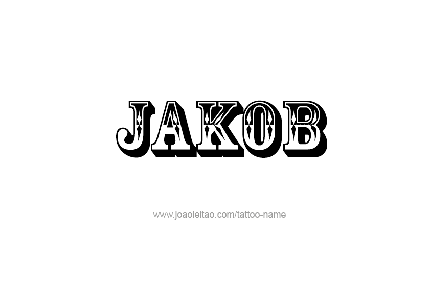 Tattoo Design  Name Jakob   